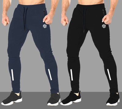 FLYZEN Self Design Men Multicolor Track Pants