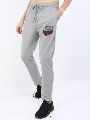 HIGHLANDER Printed Men Grey Track Pants