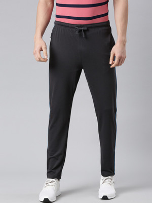 Force NXT Super Combed Cotton Solid Men Black Track Pants