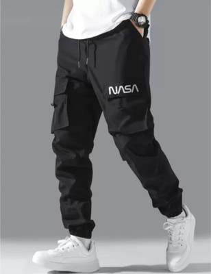 DOMYTRENDY Solid Men Black Track Pants