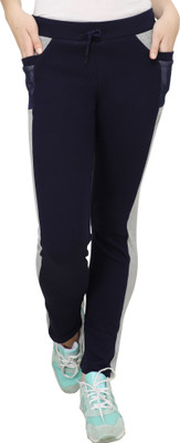 SWEEKASH Solid Women Blue Track Pants