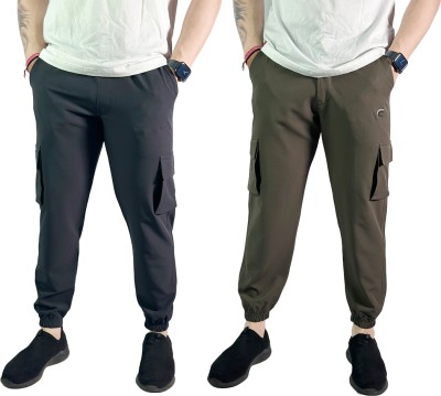 COZYCOVE Solid Men Multicolor Track Pants