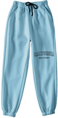 Shayash Graphic Print Women Light Blue Track Pants