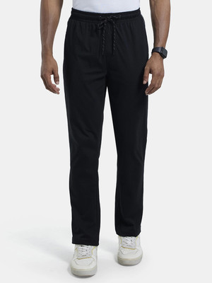 JOCKEY 9500 Super Combed Cotton Rich Solid Men Black Track Pants