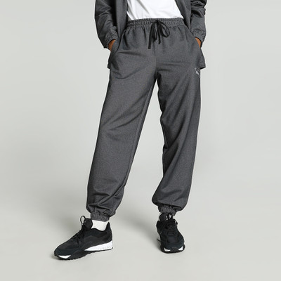 PUMA Solid Men Black Track Pants