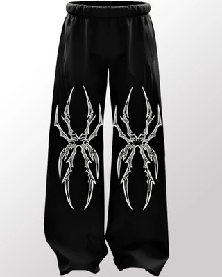 ZEN1FASHION Printed Men Black Track Pants