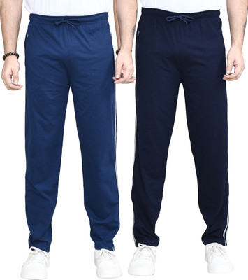 RAPL BHARAT Striped Men Blue, Dark Blue Track Pants