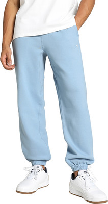 PUMA Solid Men Blue Track Pants