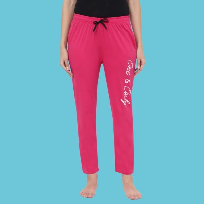 Priyansh Enterprises Solid Women Pink Track Pants