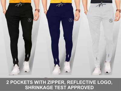 ANAND Solid Men Multicolor Track Pants