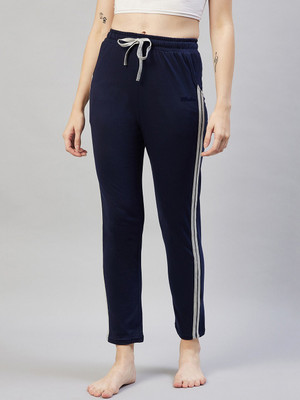 Vpsales Striped Women Black Track Pants