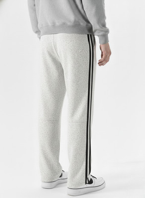 Dockstreet Striped Men White Track Pants