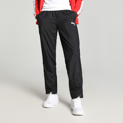 PUMA Solid Men Black Track Pants