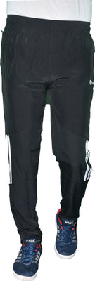 Gleaj Solid Men Black Track Pants