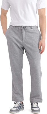 Rare Rabbit Solid Men Grey Track Pants