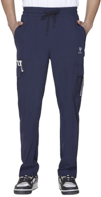 Enhavo Solid Men Dark Blue Track Pants