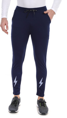 Toxic ADDICTION Self Design Men Blue Track Pants