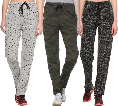 Weboasis Self Design Women Grey Track Pants