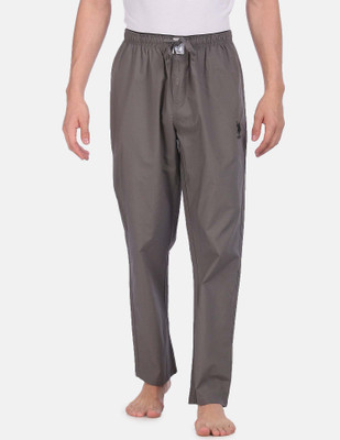 U.S. POLO ASSN. Solid Men Grey Track Pants