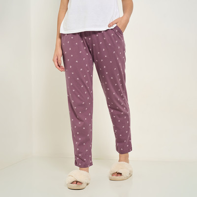 Dreamz by Pantaloons Printed Women Purple Track Pants