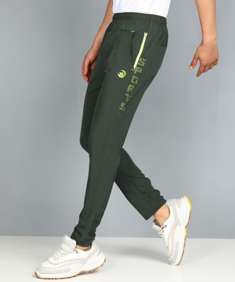 GNOCKFACE Solid Men Green Track Pants