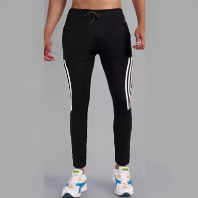 ACE SPORTS Solid Men Black Track Pants