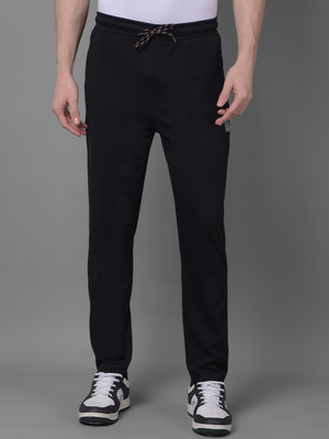 Dollar Solid Men Black Track Pants