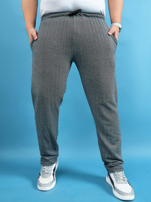bigbanana Solid Men Grey Track Pants