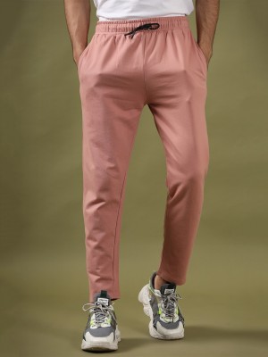 TISTABENE Solid Men Pink Track Pants