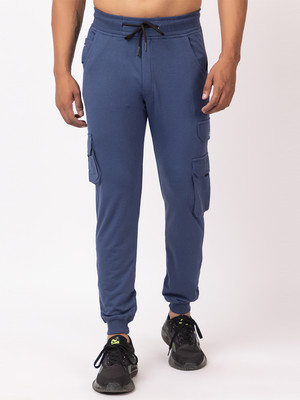 GEE 5 Solid Men Blue Track Pants