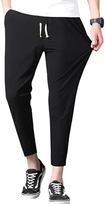 ARSAL CREATION Solid Men Black Track Pants
