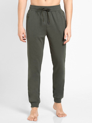 JOCKEY Solid Men Dark Green Track Pants