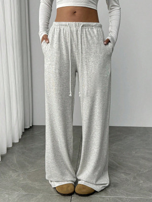 Dockstreet Solid Women Grey Track Pants