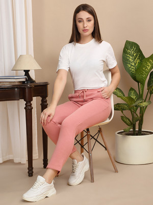 SWEET DREAMS Solid Women Red Track Pants