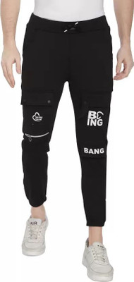 Mindsart GENZ Solid Men Black Track Pants