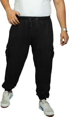 XMEX Solid, Printed Men Black Track Pants