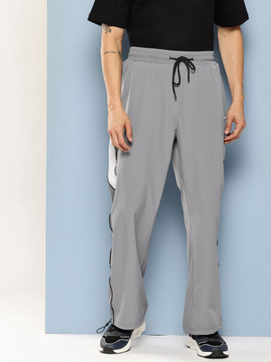 SLAZENGER Solid Men Grey Track Pants