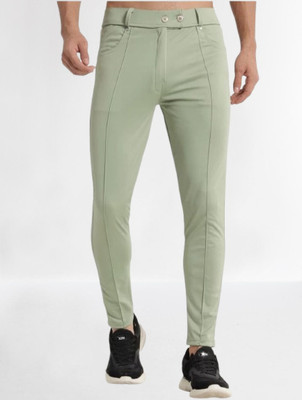 Nitya TrackP Solid Men Light Green Track Pants