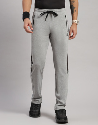 Rock.it Solid Men Grey Track Pants