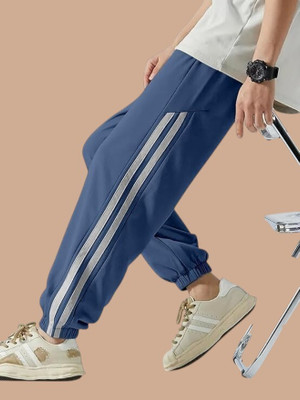 UNICO WESTON STORE Striped Men Blue Track Pants