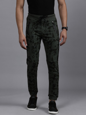 WROGN Solid Men Pink Track Pants
