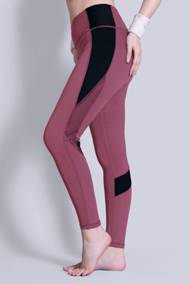 NEXSUS APPARELS Color Block Women Pink Tights