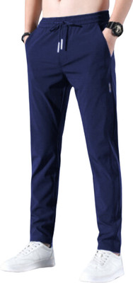 FICKA Solid Men Blue Track Pants