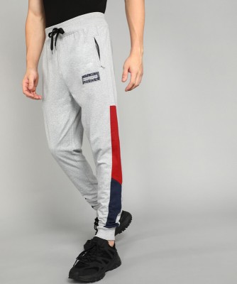 GYRFALCON Colorblock Men Grey Track Pants