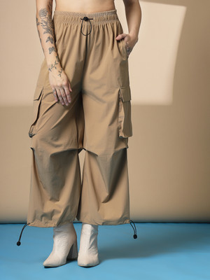 Roadster Solid Women Brown Track Pants