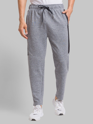 PARX Solid Men Grey Track Pants