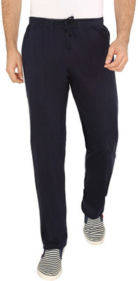 ALLOCATE Solid Men Dark Blue Track Pants