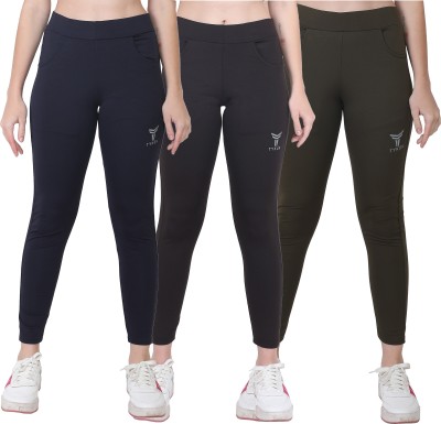 TYKUN Solid Women Multicolor Track Pants