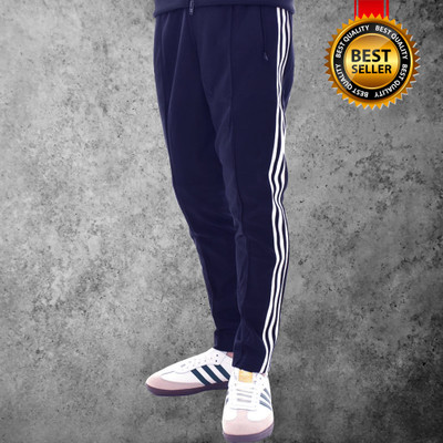 Tee town Colorblock Men Blue Track Pants