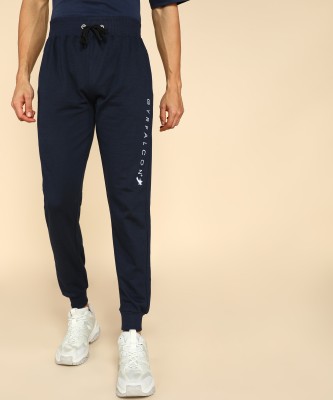 GYRFALCON Printed Men Dark Blue Track Pants